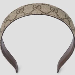 NEW Original Women GG Gucci logo canvas headband hairband with dust bag